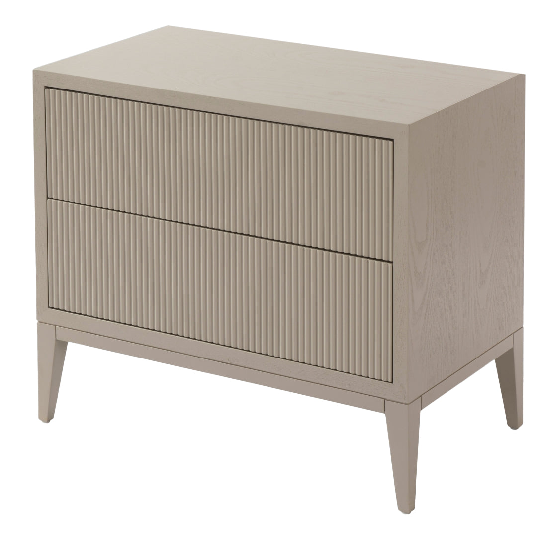 Amur Ceramic grey wide bedside table