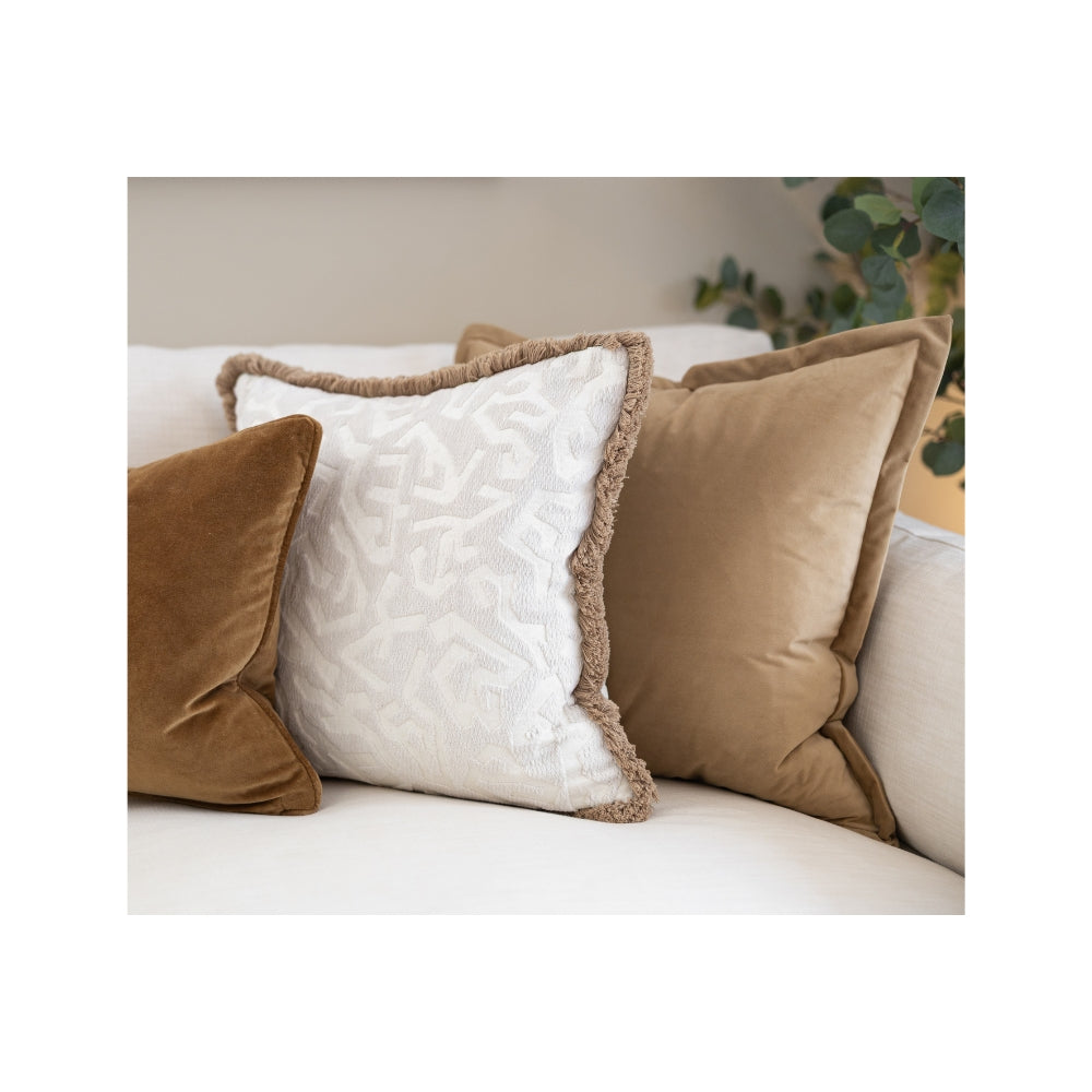 Ochre Cushion with Cuff