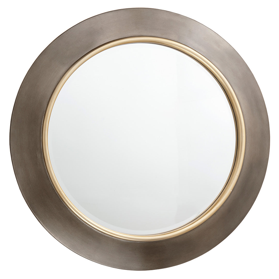 Guido Brushed Gunmetal Finish Mirror