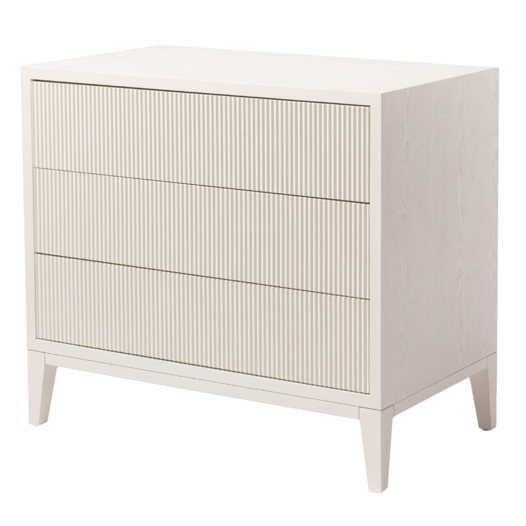 Amur White 3 drawer chest