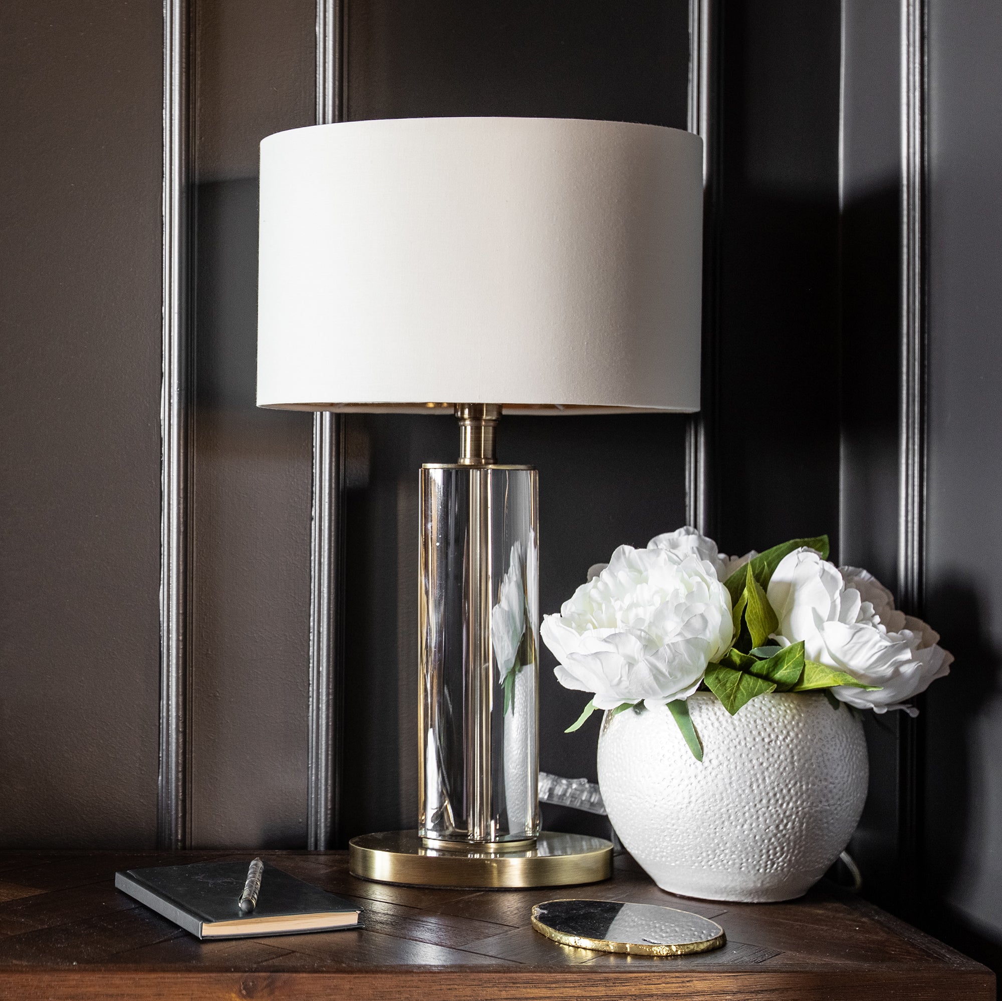 Lisle Antique Brass Lamp