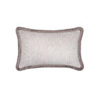 Diorite Rectangle Cushion with Grey Fringe
