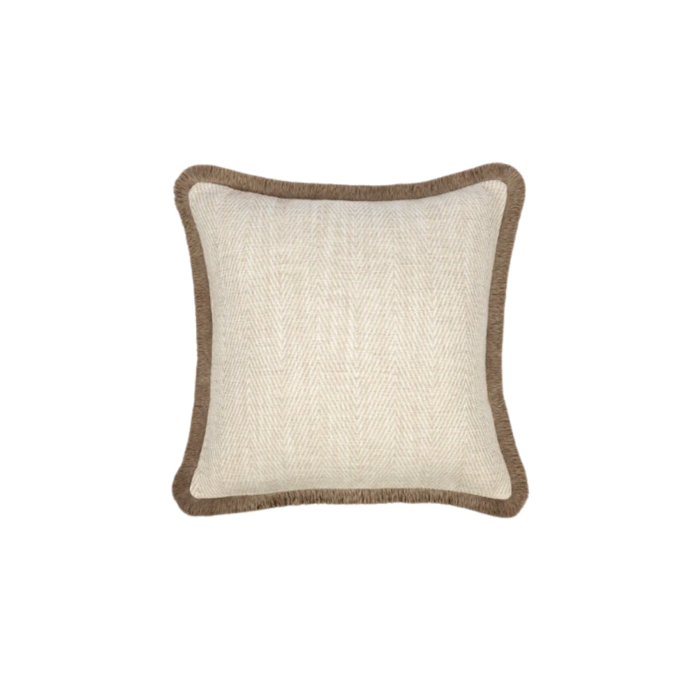 Jasper Cushion with Mushroom Fringe - Various Size